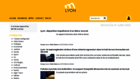 What Mlyon.fr website looked like in 2022 (1 year ago)
