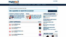 What Maybenow.com website looked like in 2022 (1 year ago)