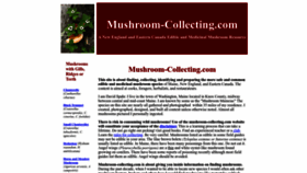 What Mushroom-collecting.com website looked like in 2022 (1 year ago)