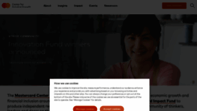 What Mastercardcenter.org website looked like in 2022 (1 year ago)