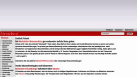 What Medizinfo.de website looked like in 2022 (1 year ago)