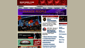 What Marching.com website looked like in 2022 (1 year ago)