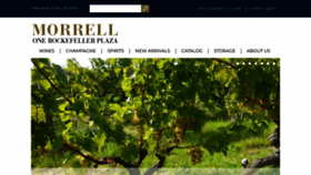 What Morrellwine.com website looked like in 2022 (1 year ago)