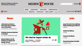 What Medienwoche.ch website looked like in 2022 (1 year ago)