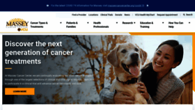 What Masseycancercenter.org website looked like in 2022 (1 year ago)