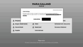 What Mariagalland.com website looked like in 2022 (1 year ago)