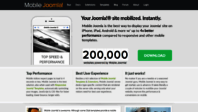 What Mobilejoomla.com website looked like in 2022 (1 year ago)