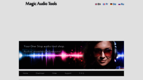 What Magicaudiotools.com website looked like in 2022 (1 year ago)