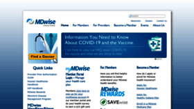 What Mdwise.org website looked like in 2022 (1 year ago)