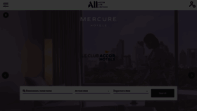 What Mercure.com website looked like in 2022 (1 year ago)