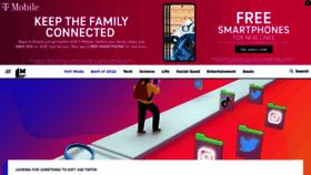 What Mashable.com website looked like in 2022 (1 year ago)