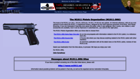 What M1911.org website looked like in 2022 (1 year ago)