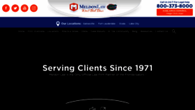 What Meldonlaw.com website looked like in 2022 (1 year ago)
