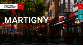 What Martigny.ch website looked like in 2022 (1 year ago)