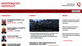 What Montesquieu-instituut.nl website looked like in 2022 (1 year ago)