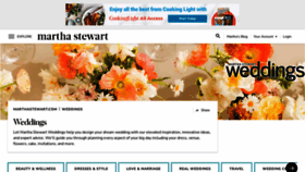 What Marthastewartweddings.com website looked like in 2022 (1 year ago)