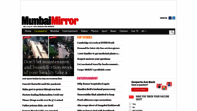 What Mumbaimirror.com website looked like in 2022 (1 year ago)