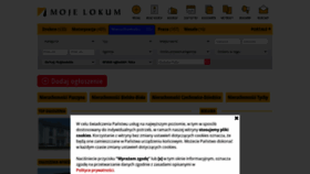 What Mojelokum.pl website looked like in 2022 (3 years ago)