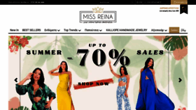 What Missreina.com website looked like in 2022 (1 year ago)