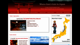 What Muza-chan.net website looked like in 2022 (1 year ago)