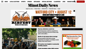 What Minotdailynews.com website looked like in 2022 (1 year ago)