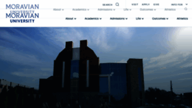 What Moravian.edu website looked like in 2022 (2 years ago)