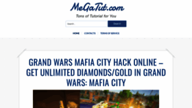 What Megatut.com website looked like in 2022 (1 year ago)