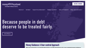 What Moneyadvicescotland.org.uk website looked like in 2022 (2 years ago)