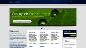 What Misterhost.de website looked like in 2022 (1 year ago)