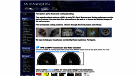 What Mustangtek.com website looked like in 2022 (1 year ago)