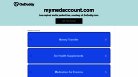 What Mymedaccount.com website looked like in 2022 (1 year ago)