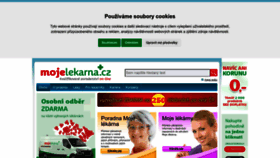 What Mojelekarna.cz website looked like in 2022 (1 year ago)