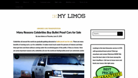 What Mylimos.ca website looked like in 2022 (1 year ago)