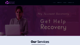What Myaccountrecovery.com website looked like in 2022 (1 year ago)