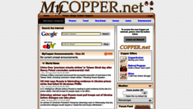 What Mycopper.net website looked like in 2022 (1 year ago)