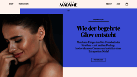 What Madame.de website looked like in 2022 (1 year ago)