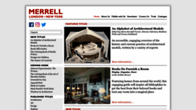 What Merrellpublishers.com website looked like in 2022 (1 year ago)