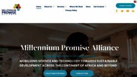 What Millenniumpromise.org website looked like in 2022 (1 year ago)