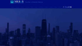 What Mekkymedia.com website looked like in 2022 (1 year ago)