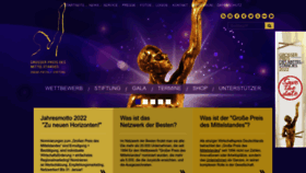 What Mittelstandspreis.com website looked like in 2022 (1 year ago)