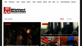 What Mittelstand-nachrichten.de website looked like in 2022 (4 years ago)