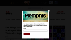 What Memphismagazine.com website looked like in 2022 (1 year ago)