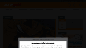 What Malygosc.pl website looked like in 2022 (1 year ago)