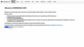 What Midrange.com website looked like in 2022 (2 years ago)