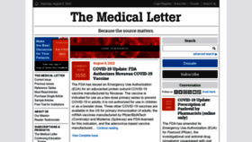 What Medicalletter.org website looked like in 2022 (1 year ago)