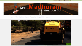 What Madhuram.co.in website looked like in 2022 (1 year ago)