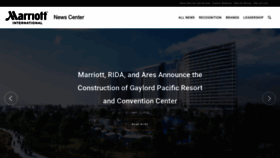 What Marriottnewscenter.com website looked like in 2022 (1 year ago)