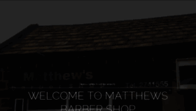 What Matthewsbarbers.com website looked like in 2022 (1 year ago)