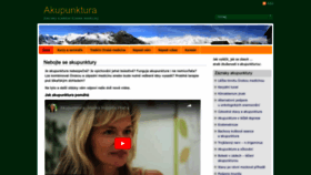 What Miluju-akupunkturu.cz website looked like in 2022 (1 year ago)