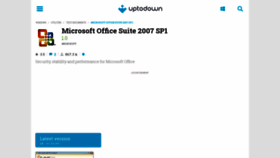 What Microsoft-office-suite-2007-sp1.en.uptodown.com website looked like in 2022 (1 year ago)